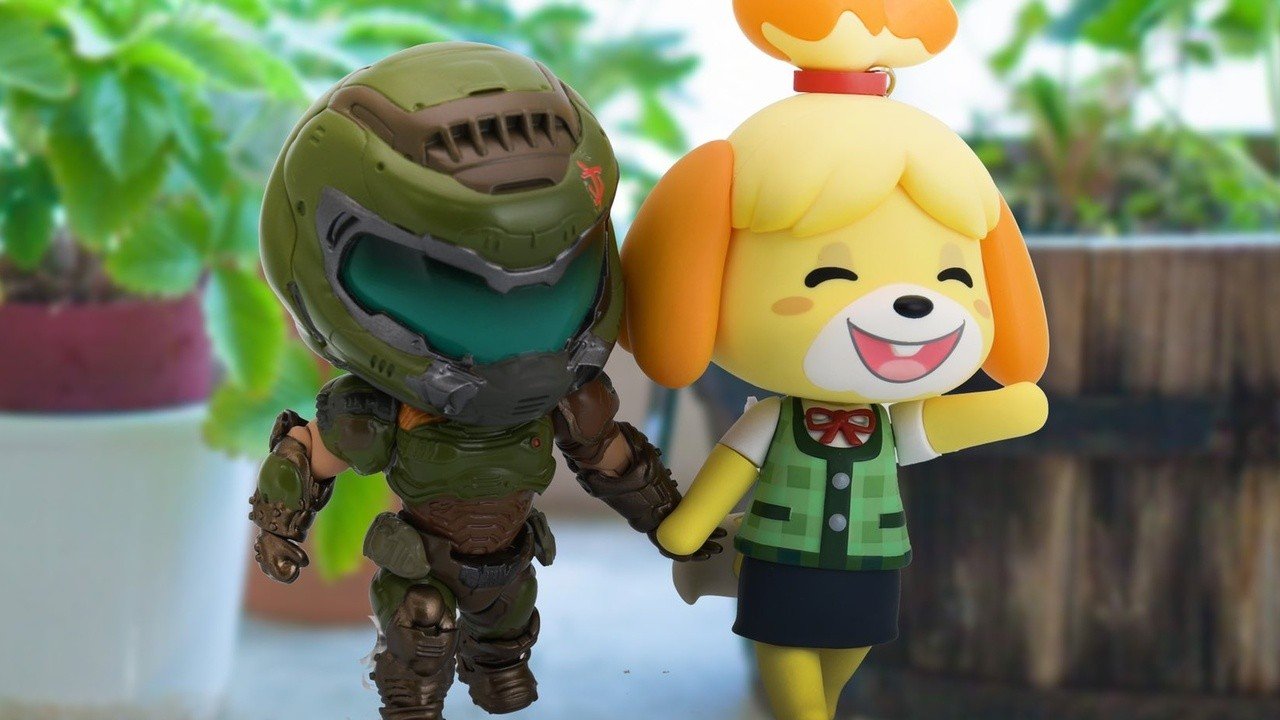 At random: Watch Doomguy and Animal Crossing’s Isabel in the New Year together on Twitter