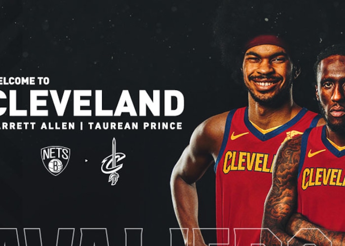 The Cavaliers acquired Jarrett Allen and Torian Prince from Brooklyn as part of the three-team trade