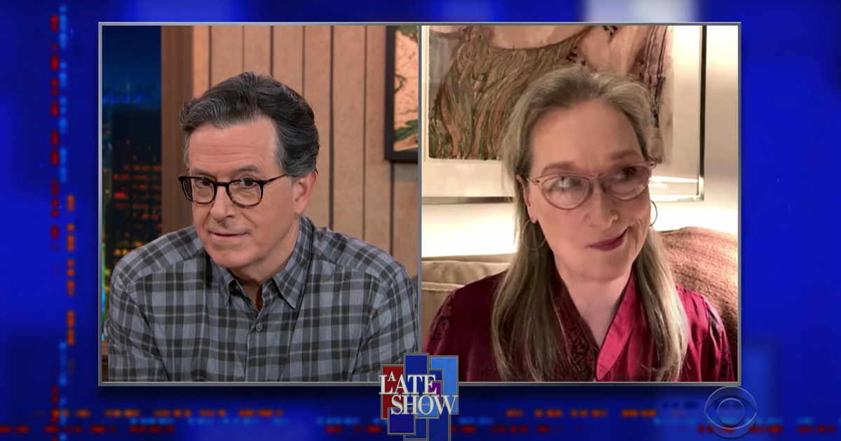 Watch Meryl Streep in Stephen Colbert’s action films