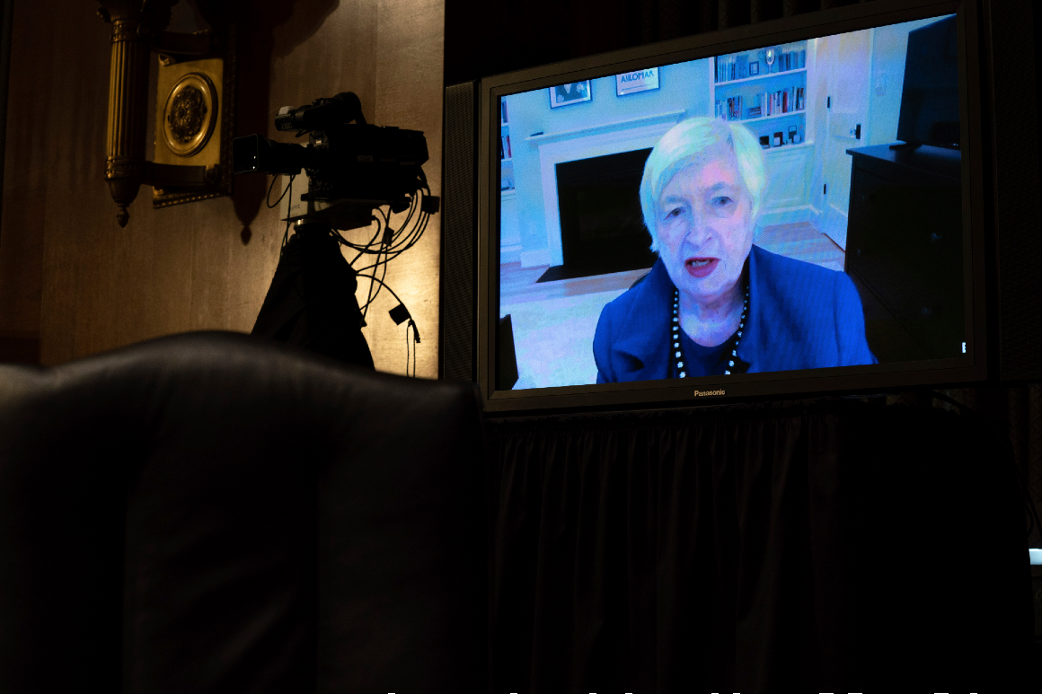 Yellen confirmed her position as head of the treasury, with more economic aid placed high on the agenda